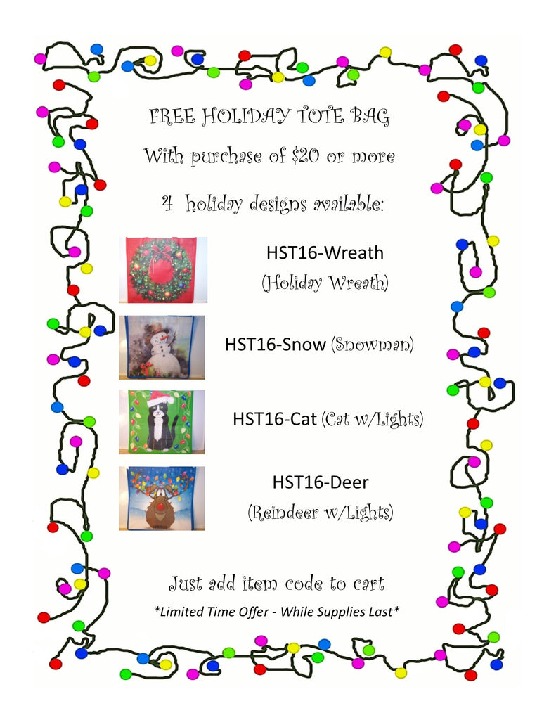 Free Holiday Tote With $20 or more Purchase