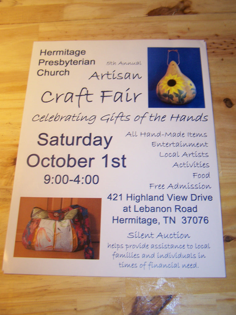 1st Arts & Crafts Booth of the Season