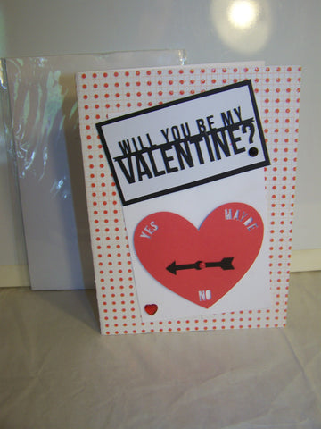 "Will You Be My Valentine?" Spinner Card