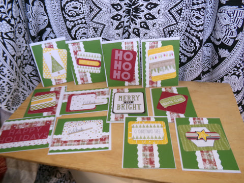 Stampin' Up! Christmas Card Set - Lot 1 (Set of 12)