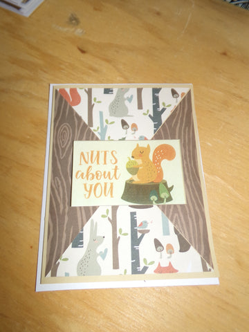 "Nuts About You" Woodland Card