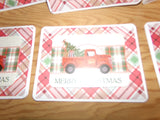 Set of 6 Vintage Truck Christmas Cards