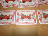 Set of 6 Vintage Truck Christmas Cards