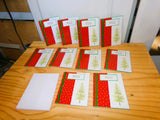 Christmas Tree Cards (Green Ribbon) - Set of 10