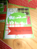 Merry Christmas Cutout Cards - Set of 12