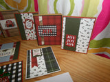 Set of 12 Handmade "Cozy & Warm" Christmas Cards