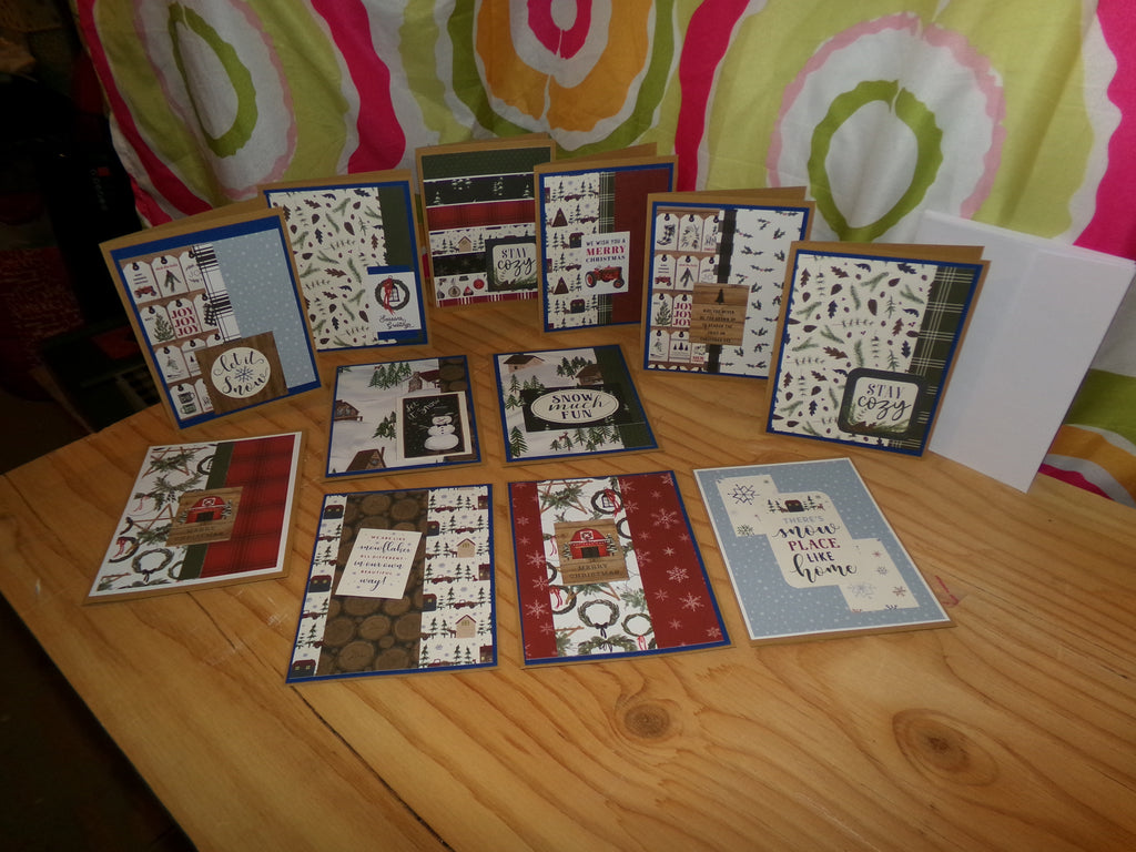 Let it Snow Christmas Cards - Set of 12