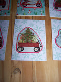 Vintage Transport Christmas Cards - Set of 12