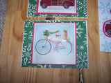 Vintage Transport Christmas Cards - Set of 12