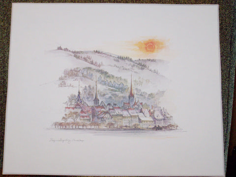 German Town Drawing
