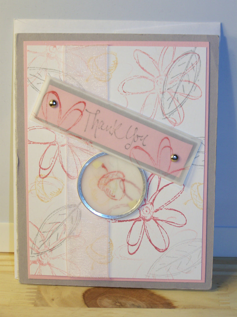 Thank You card - acorn