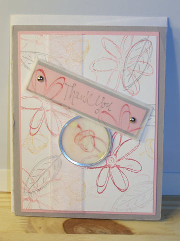 Thank You card - acorn