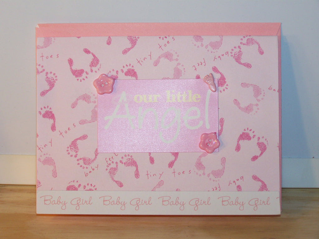 Our Little Angel Baby Girl Card
