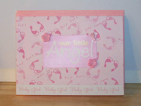 Our Little Angel Baby Girl Card