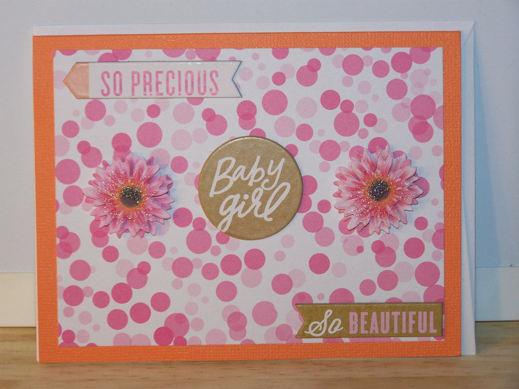 Baby Girl - Flowers Card