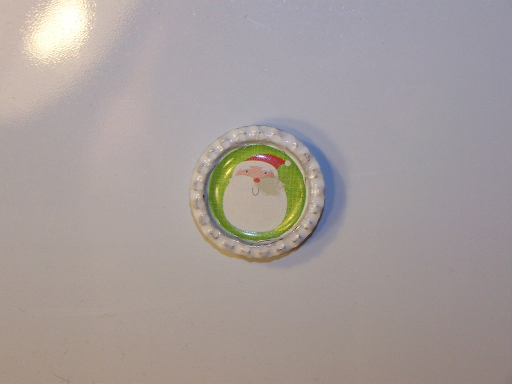 Santa Bottlecap Magnet