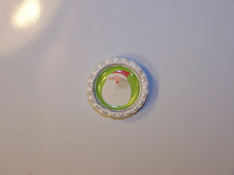 Santa Bottlecap Magnet