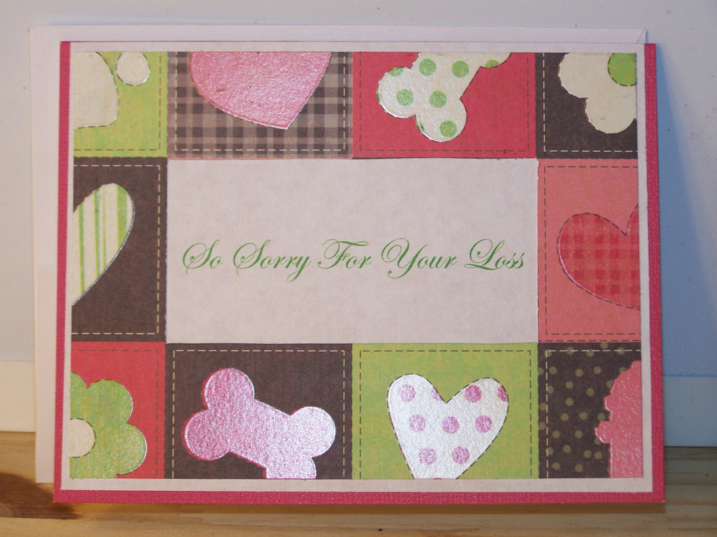 Sympathy Card - "So Sorry For Your Loss" Dog