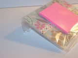 Flowered Acrylic Sticky Note Holder