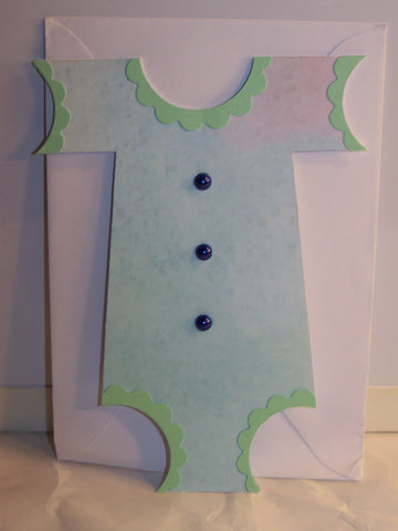 Color Patterned Onesie - Baby Card