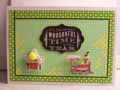 Most Wonderful Time of the Year Train Holiday Card