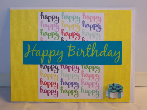 Happy Happy Happy Birthday Card