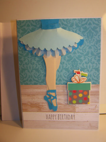 Happy Birthday Ballerina Card