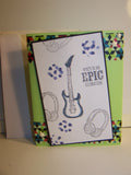 Here's To An Epic Celebration Guitar Birthday Card