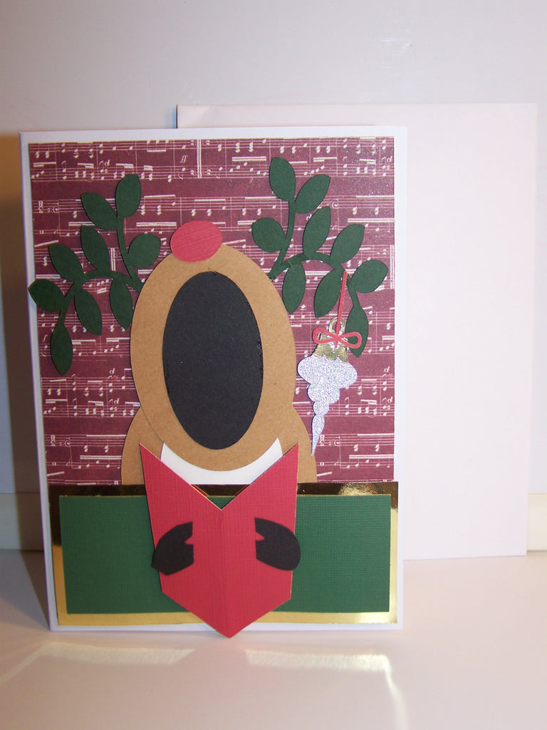Singing Reindeer Holiday Card