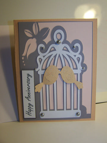 Happy Anniversary Love Birds Card