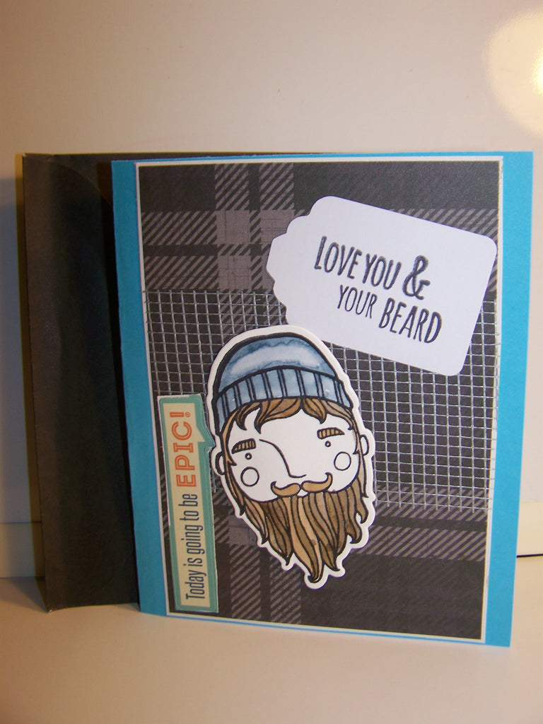 Love You & Your Beard Birthday Card