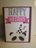 Happy Birthday Panda Face Card