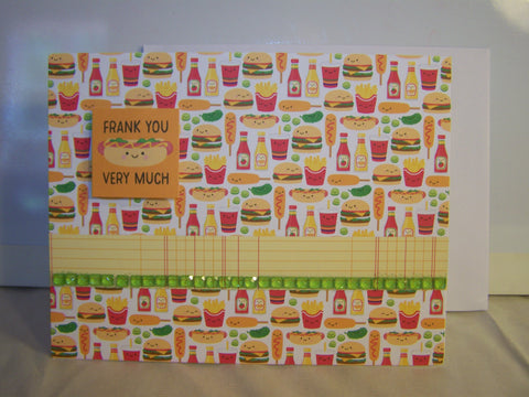 Frank You Very Much Cookout Punny Thank You Card