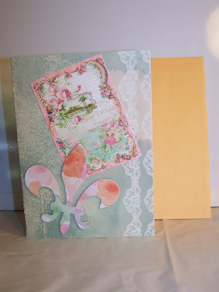 Cacao Payrau Fleur de Lis Card